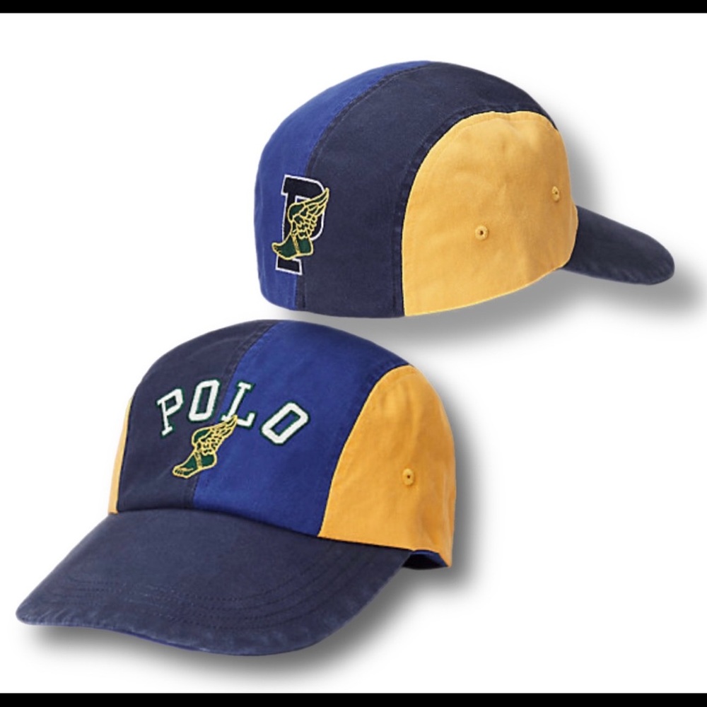 Polo P-Wing color block long bill hat